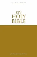 Anglais, Bible, KJV, paperback, couverture bicolore blanc/jaune - KJV Holy Bible. Economy...