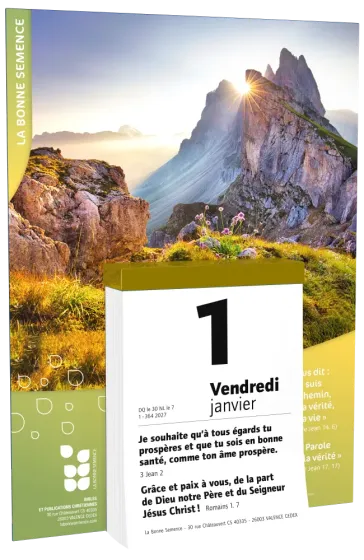 Bonne Semence calendrier éphéméride (La) - mural, à effeuiller, support cartonné