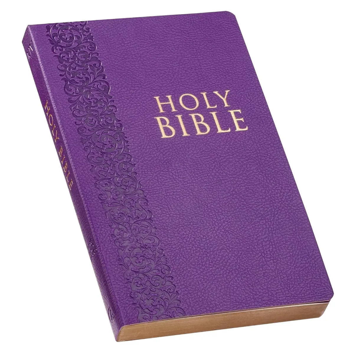 Anglais, Bible KJV, simili cuir violet - KJV Gift & Award Lux-Leather Purple Bible