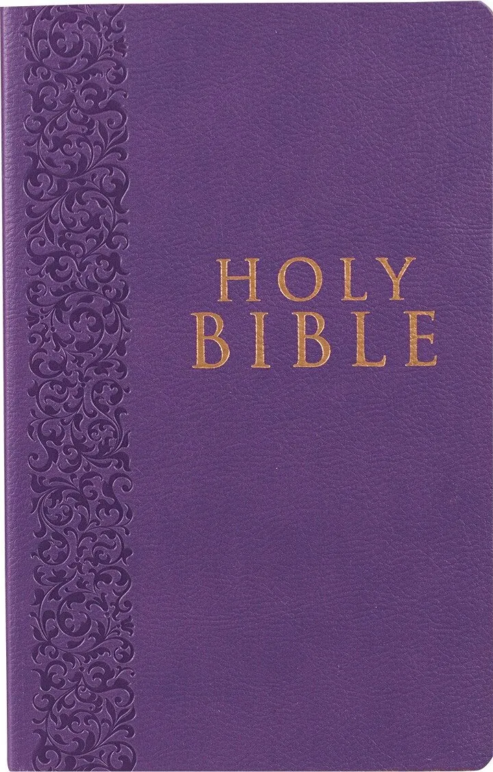 Anglais, Bible KJV, simili cuir violet - KJV Gift & Award Lux-Leather Purple Bible