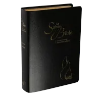 Bible d'étude Segond NEG MacArthur, noire - couverture souple, fibrocuir, tranche or