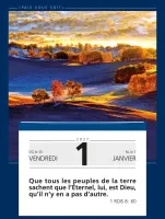 Paix vous soit [mural] calendrier éphéméride à effeuiller