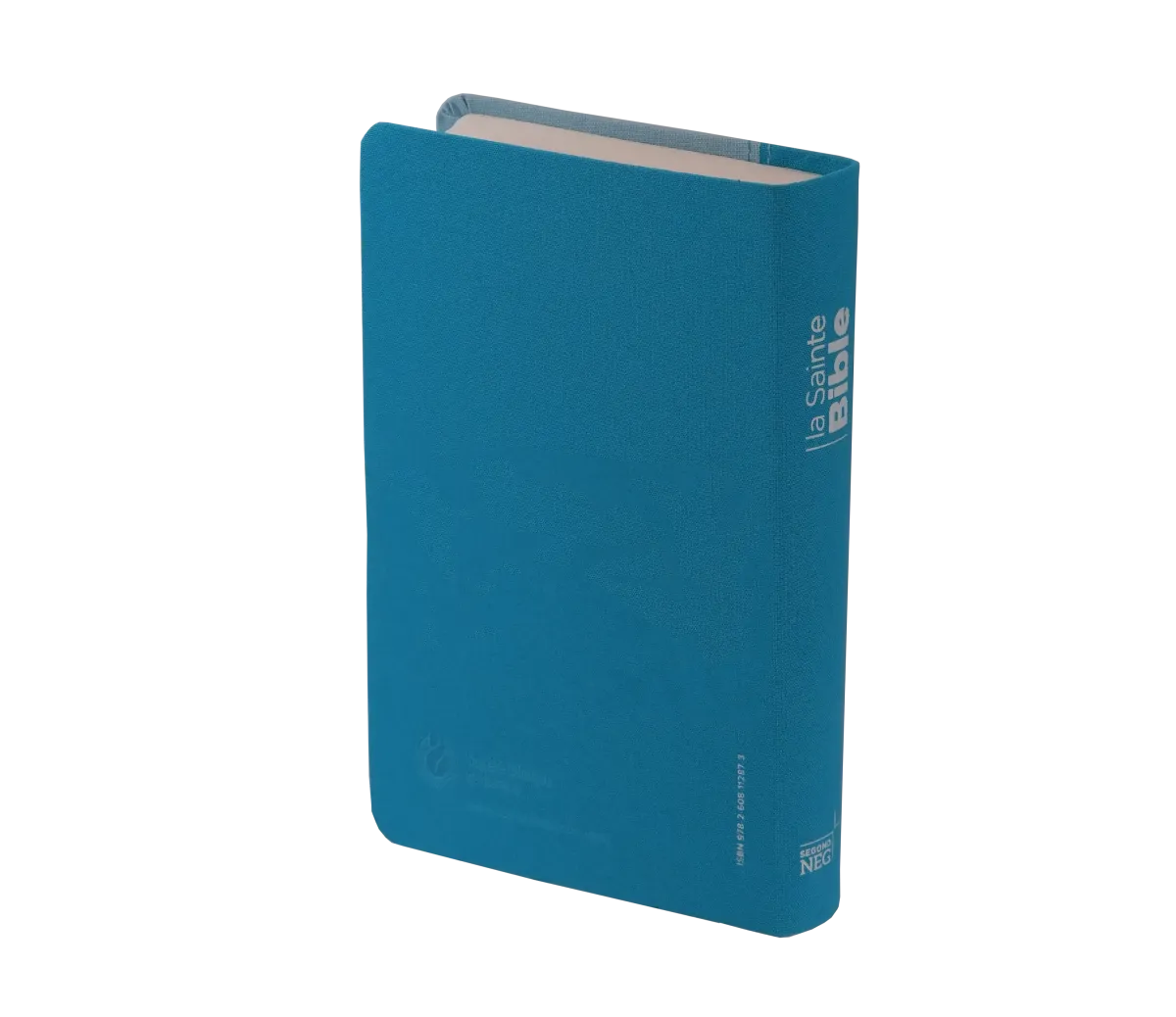 Bible Segond NEG compacte - couverture souple, toile duo bleu lagon et bleu ciel