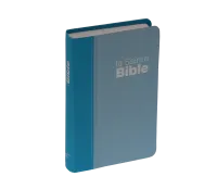 Bible Segond NEG compacte - couverture souple, toile duo bleu lagon et bleu ciel