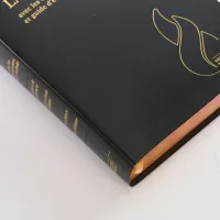 Bible d'étude Segond NEG Scofield, noire - couverture souple, fibrocuir, tranche or, avec onglets