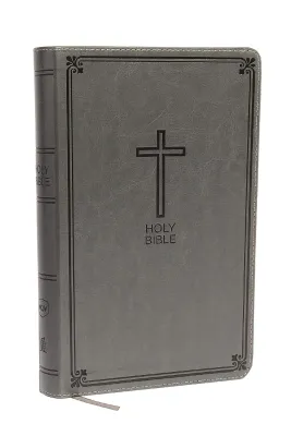Anglais, Bible, New King James Version, deluxe Gift Bible - gros caractères, vivella, gris/taupe...