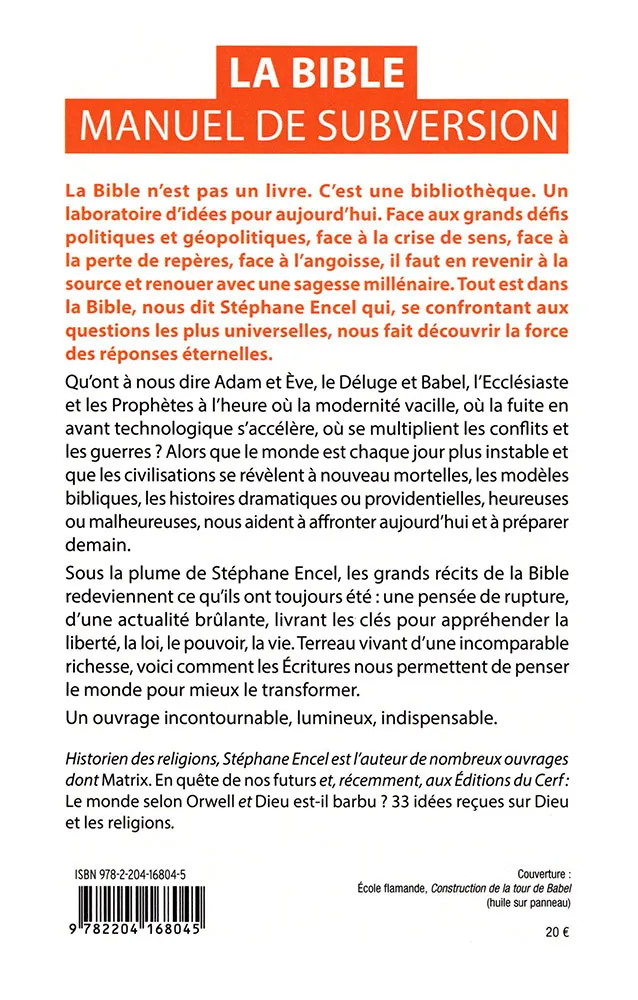 Bible (La) - manuel de subversion