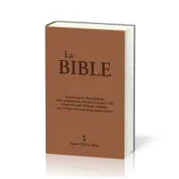 Bible Crampon 1923 révisée 2023 - couverture marron