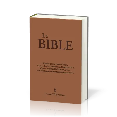 Bible Crampon 1923 révisée 2023 - couverture marron