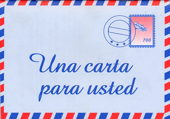 Espagnol, Une lettre pour vous