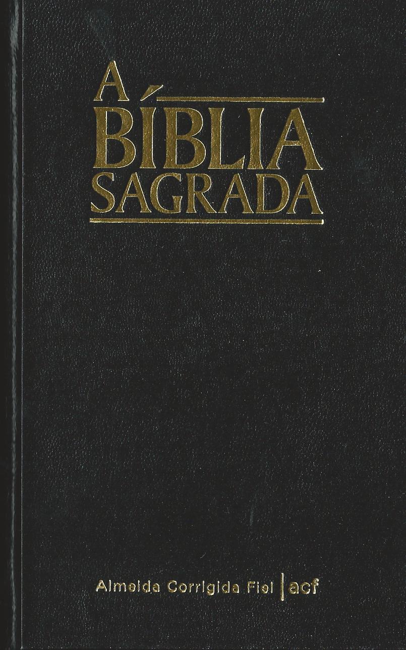Portugais, Bible Brésilien Almeida Corrigida Fiel, noire, moyen format - Almeida Corrigida Fiel