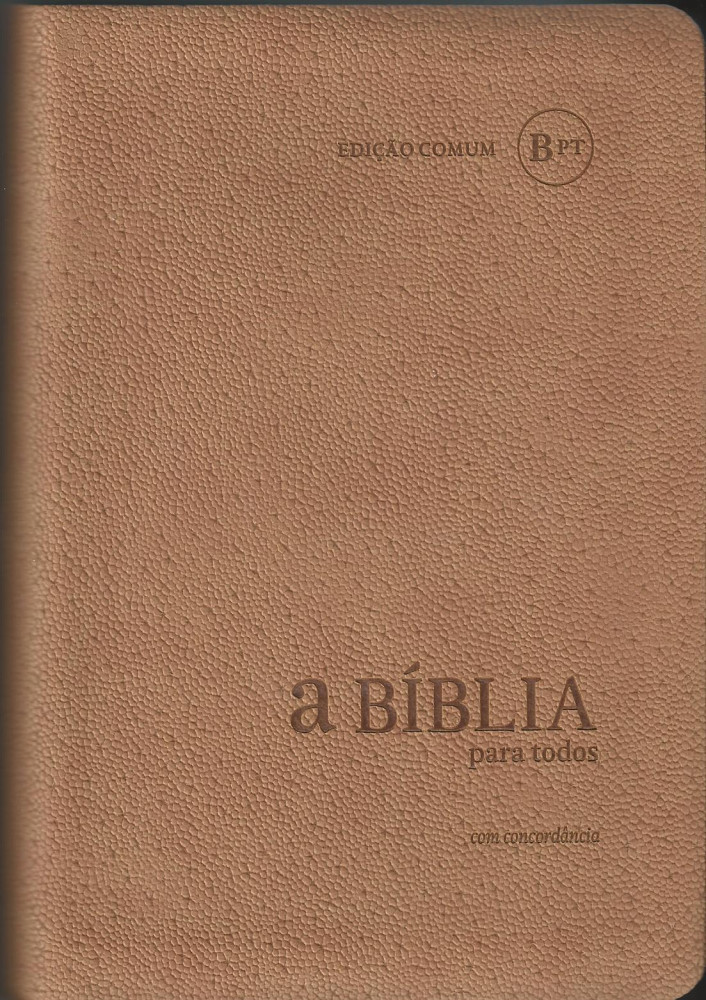 Portugais, Bible Bíblia Para Todos, reliée, souple, crème, tranche argentée