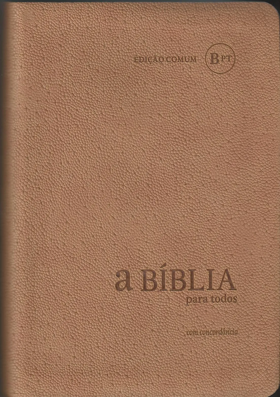 Portugais, Bible Bíblia Para Todos, reliée, souple, crème, tranche argentée