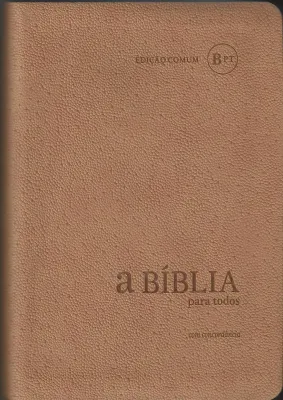 Portugais, Bible Bíblia Para Todos, reliée, souple, crème, tranche argentée