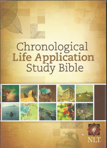 Anglais, Bible d'étude NLT, Chronological Life Application,c artonnée, couverture illustrée