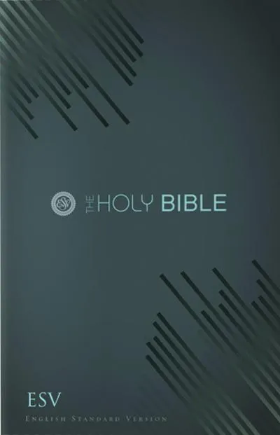 Anglais, English Standard Version ESV, couverture brochée couleur graphite