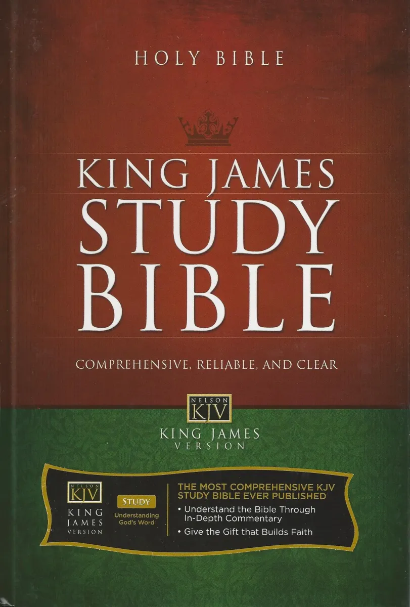 ANGLAIS BIBLE KJV ÉTUDE RELIÉE RIGIDE KING JAMES VERSION