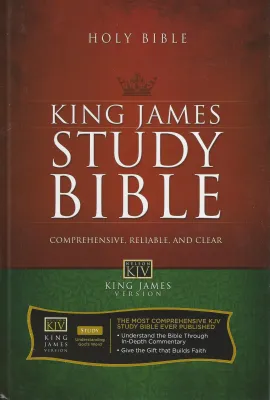 ANGLAIS BIBLE KJV ÉTUDE RELIÉE RIGIDE KING JAMES VERSION