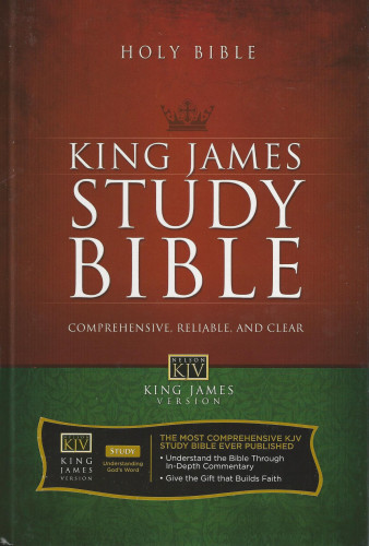 ANGLAIS BIBLE KJV ÉTUDE RELIÉE RIGIDE KING JAMES VERSION