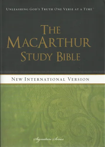 Anglais, Bible d'étude Macarthur New International Version, Reliée, noir/vert