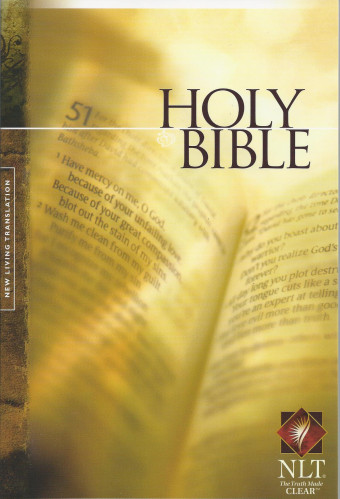 Anglais, Bible New Living Translation, brochée, couverture illustrée