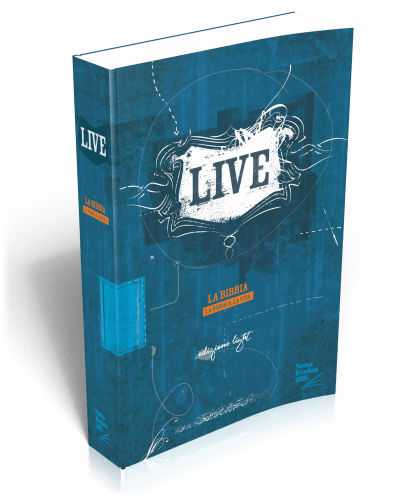 Italien, Bible Live NR 2006, brochée bleue [Nuova Riveduta 2006]