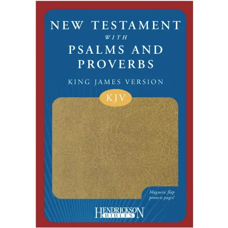 Anglais, Nouveau Testament, Psaumes et Proverbes, beige, fermeture magnétique - [King James Version]