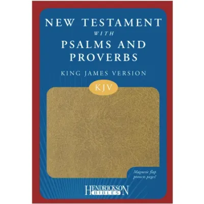 Anglais, Nouveau Testament, Psaumes et Proverbes, beige, fermeture magnétique - [King James Version]