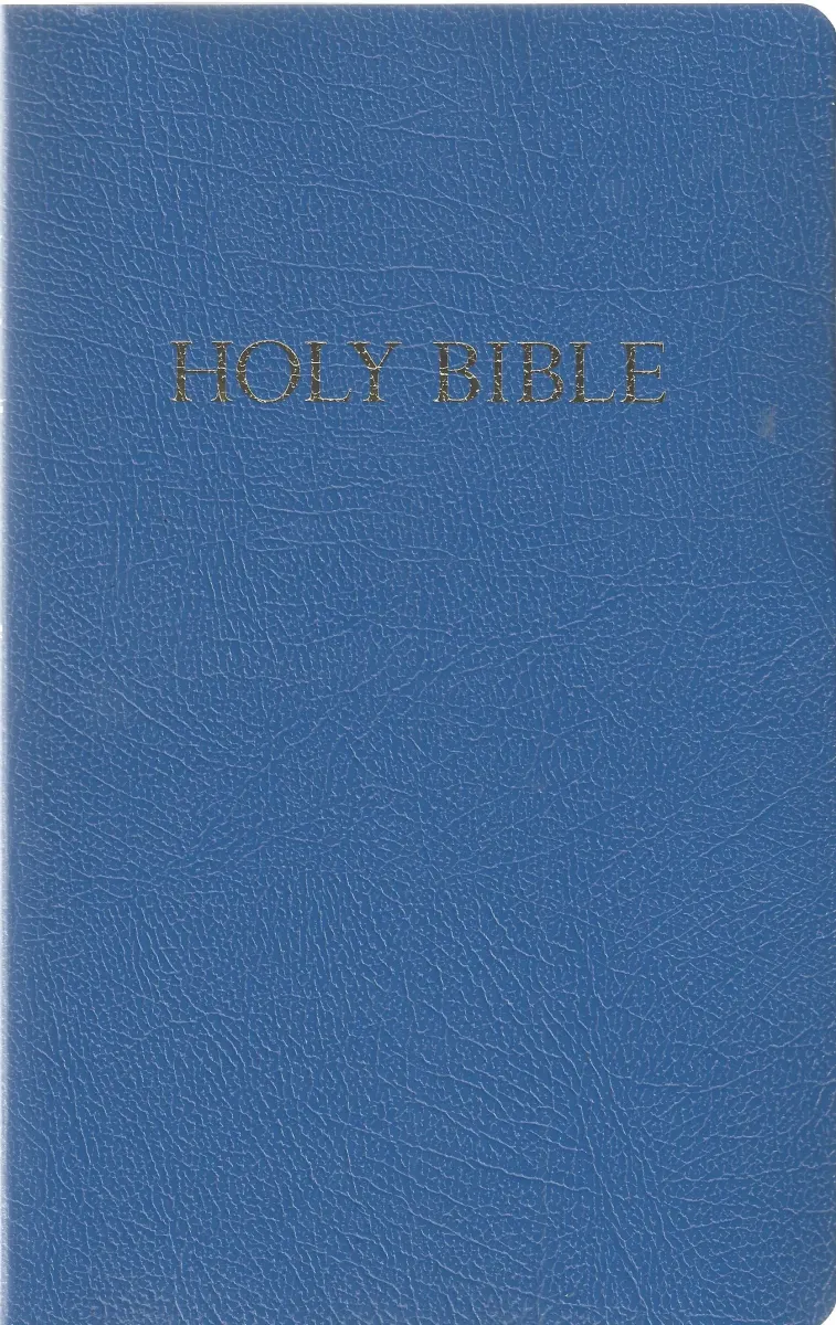 Anglais, Bible KJV, Gift & Award - imitation cuir, bleue