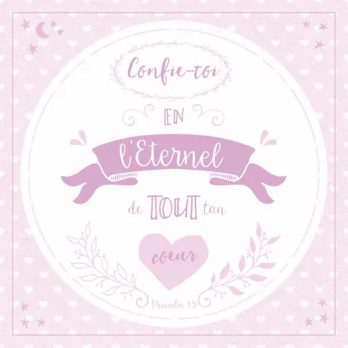 Tableau en métal - «Confie-toi en l'Éternel…»