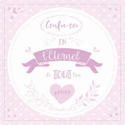 Tableau en métal - «Confie-toi en l'Éternel…»