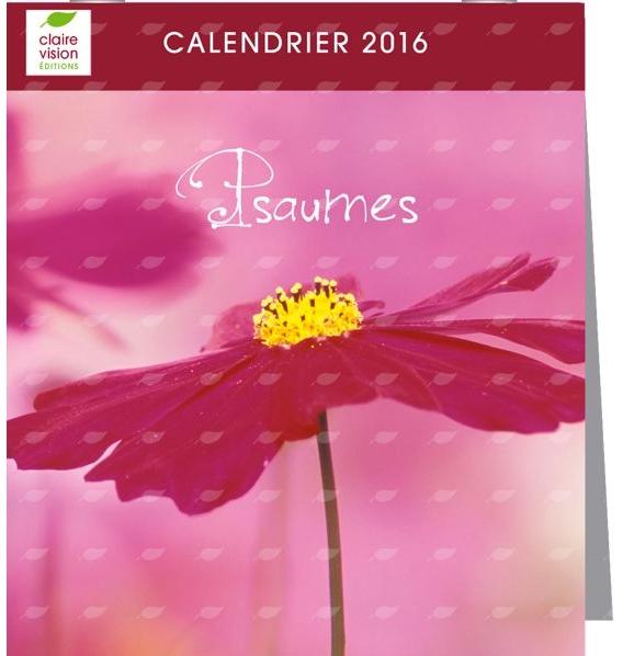 PSAUMES, CALENDRIER CARRE, FLEURS ET VERSETS