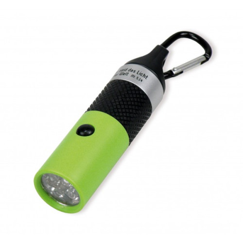 PORTE-CLÉS LAMPE DE POCHE LED VERTE