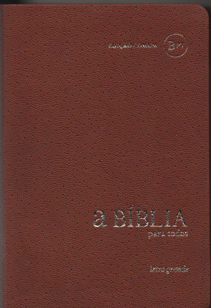 Portugais, Bible BPT Biblia Para Todos - brune, gros caractères, souple, tranche dorée