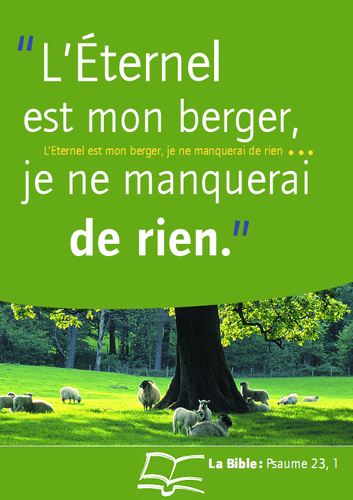 Éternel est mon berger (L') - affiche