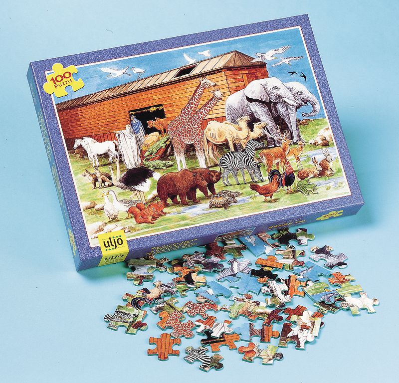 Puzzle "Arche de Noé" - 100 pièces - 38x25 cm