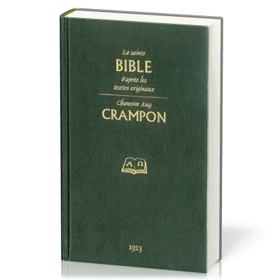 Bible Crampon 1923, verte - couverture rigide avec étui 