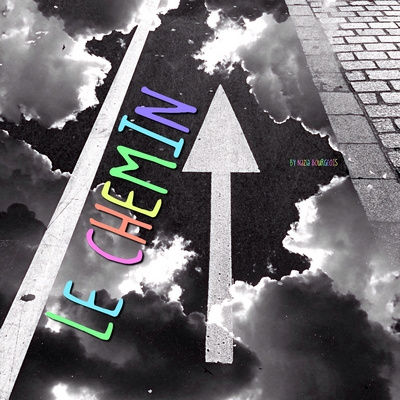 Tableau alu "Le chemin"