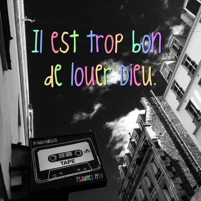 Tableau alu "Il est trop bon"
