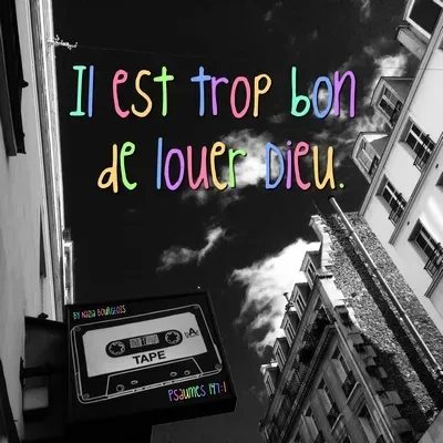 Tableau alu "Il est trop bon"