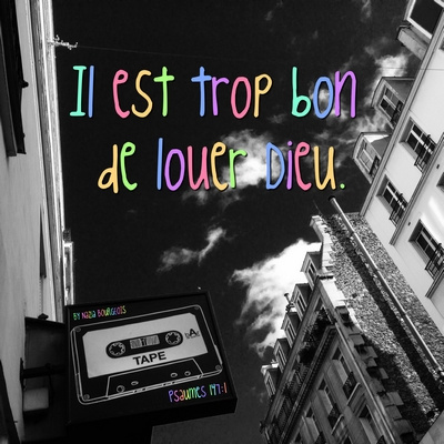 Tableau alu "Il est trop bon"