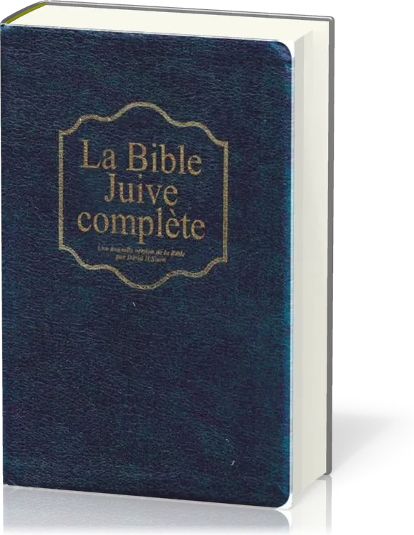 Bible Juive complète - couverture souple bleue marine, fibrocuir, tranche or et onglets