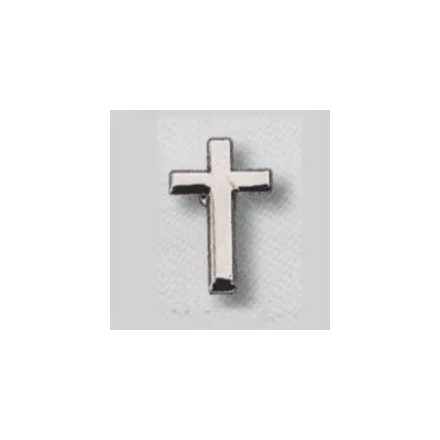 Épingle "croix" argentée - mini-broche