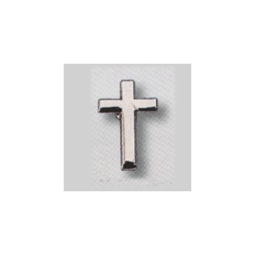 Épingle "croix" argentée - mini-broche