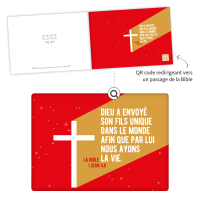 À Noël je fais un cadeau, Dieu aussi… - Carte surprise