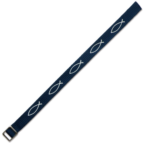 Bracelet Ichthus bleu