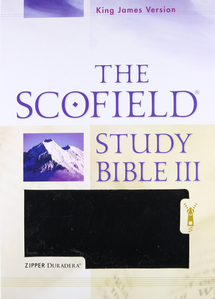 Anglais, Scofield Study Bible KJV - Bible d'étude Scofield KJV, similicuir, noir, fermeture éclair