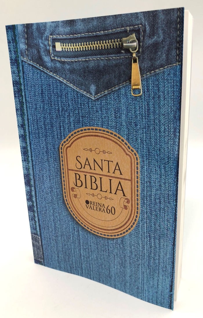 Biblia ultraeconómica RVR60 Tapa jean impresa