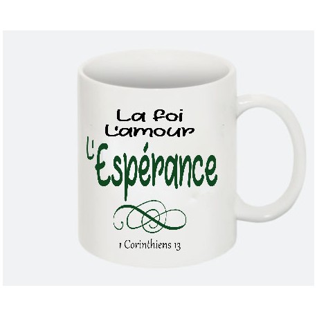 Mug "La Foi" 1 Corinthiens 13