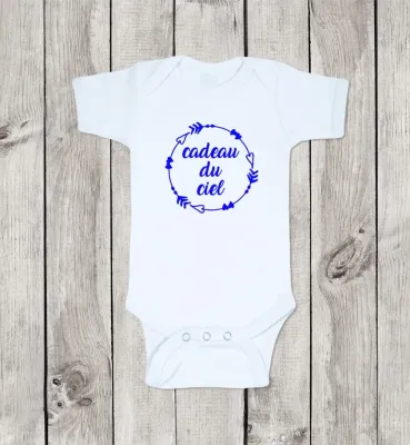 Body 100 % coton - 12/18 mois "Cadeau du ciel"